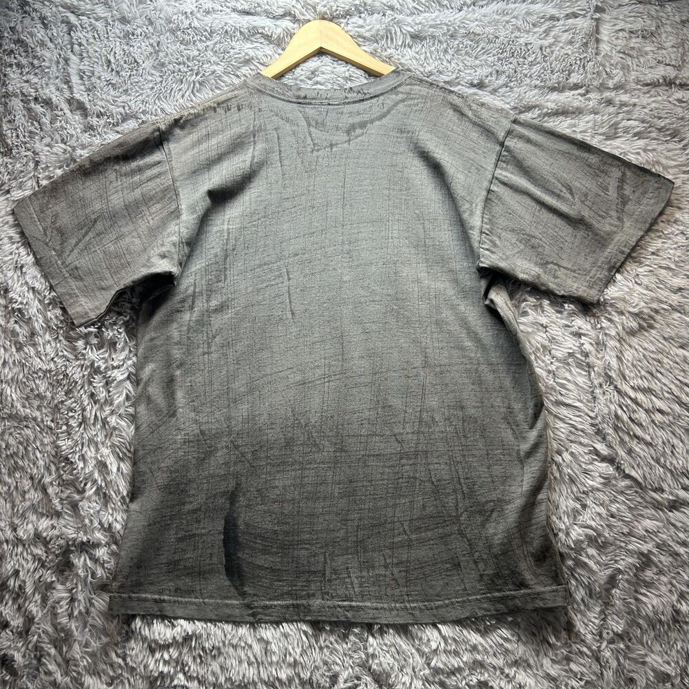 Vintage 90s Shaq Shirt Hardwood Mens Medium Gray Gold Graphic Basketball Dunk - Picture 14 of 15